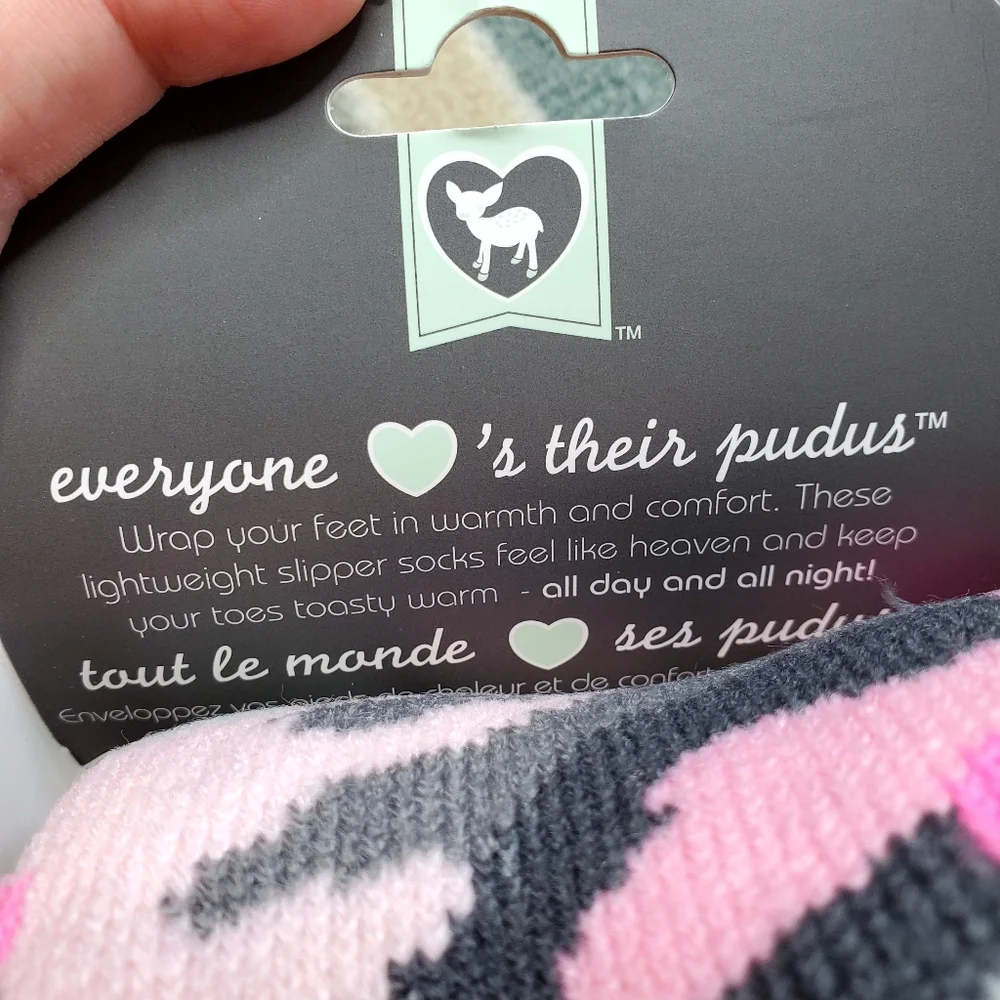 46) PUDUS Ultra Soft Slipper Socks Sz. One Size